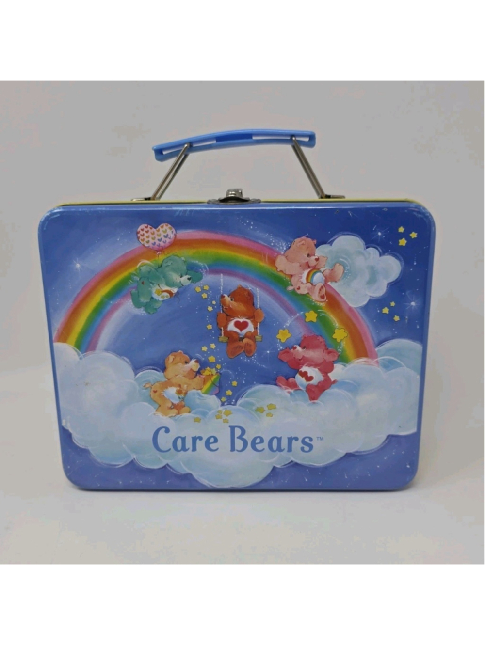 Care Bears Have A Rainbow Day Metal Lunch Box Vtg Rix Products 2002